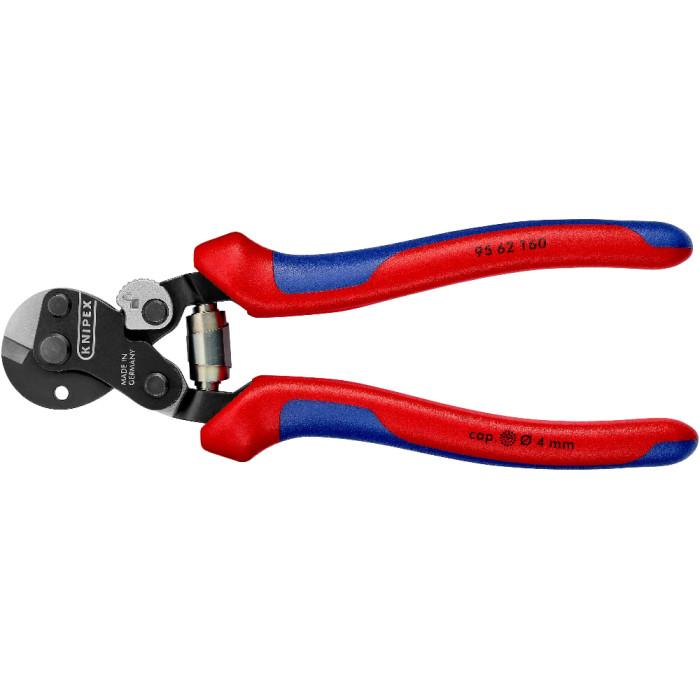 Ножиці для різання особливо міцного дротяного троса KNIPEX 160 мм 95 62 160