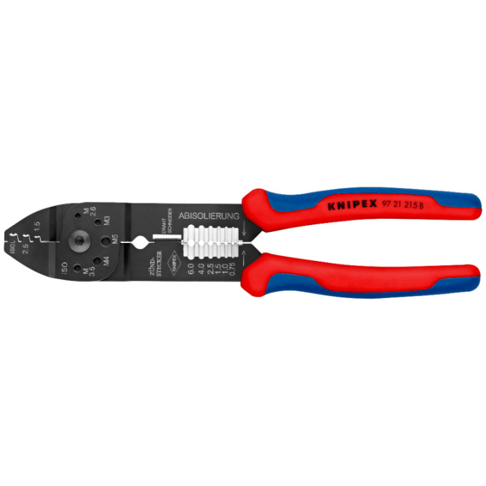 Кліщі універсальні для опресування та зачистки KNIPEX 97 21 215 B