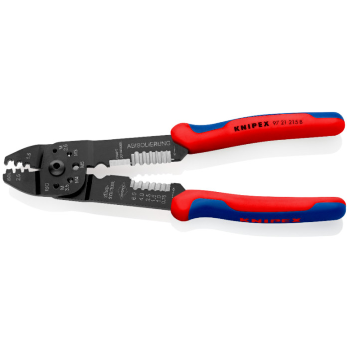 Кліщі універсальні для опресування та зачистки KNIPEX 97 21 215 B - зображення 3