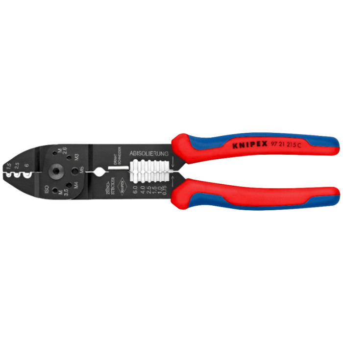 Кліщі затискні для опресування KNIPEX 0.5-6 кв.мм 97 21 215 C