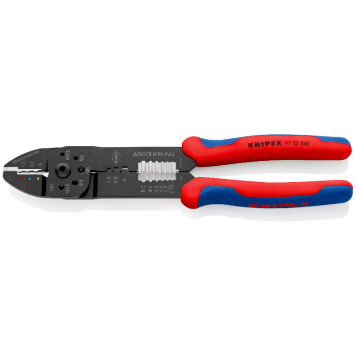 Кліщі універсальні для опресування та зачистки KNIPEX 0.5-6 кв.мм 97 22 240 - зображення 2