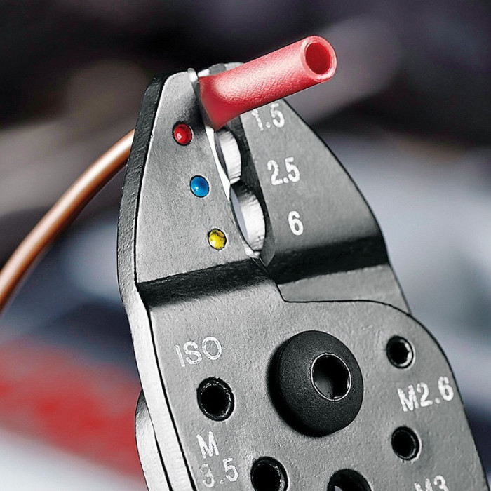 Кліщі універсальні для опресування та зачистки KNIPEX 0.5-6 кв.мм 97 22 240 - зображення 4