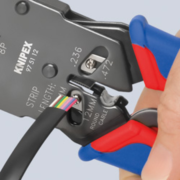 Інструмент для опресування штекерів типу Western KNIPEX 97 51 12 - зображення 4