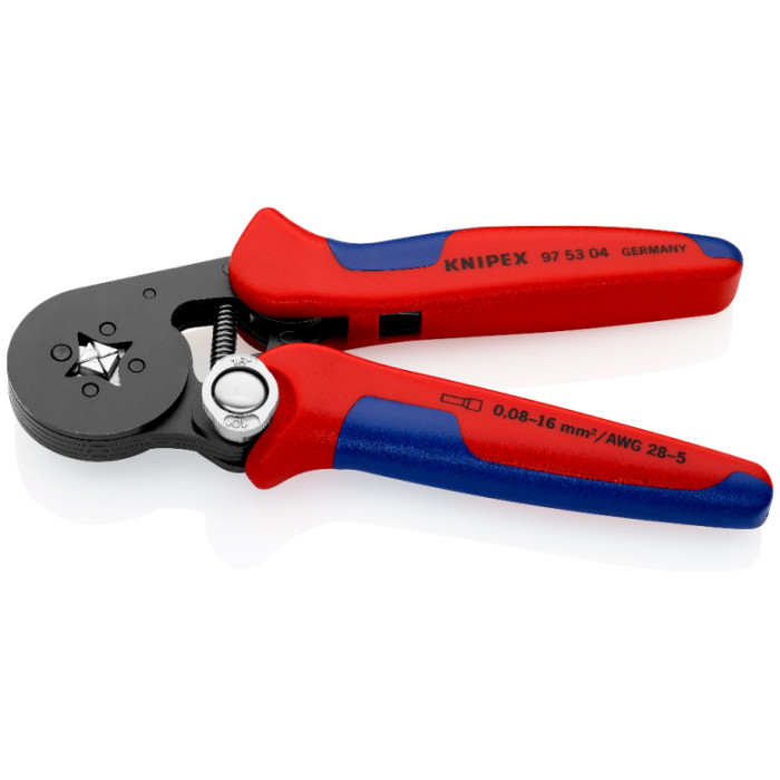 Прес-кліщі для обжиму контактних гільз з автоналаштуванням KNIPEX 0.08-10/16 кв.мм 97 53 04 - зображення 3