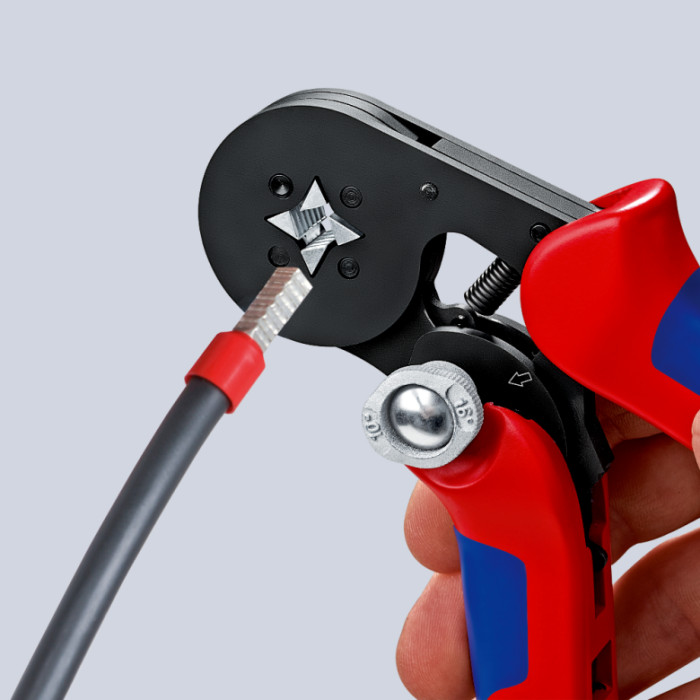 Прес-кліщі для обжиму контактних гільз з автоналаштуванням KNIPEX 0.08-10/16 кв.мм 97 53 04 - зображення 4