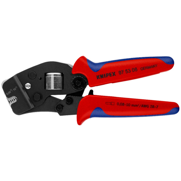 Інструмент для обжиму контактних гільз з автоналаштуванням KNIPEX 0.08-10 кв.мм 97 53 08