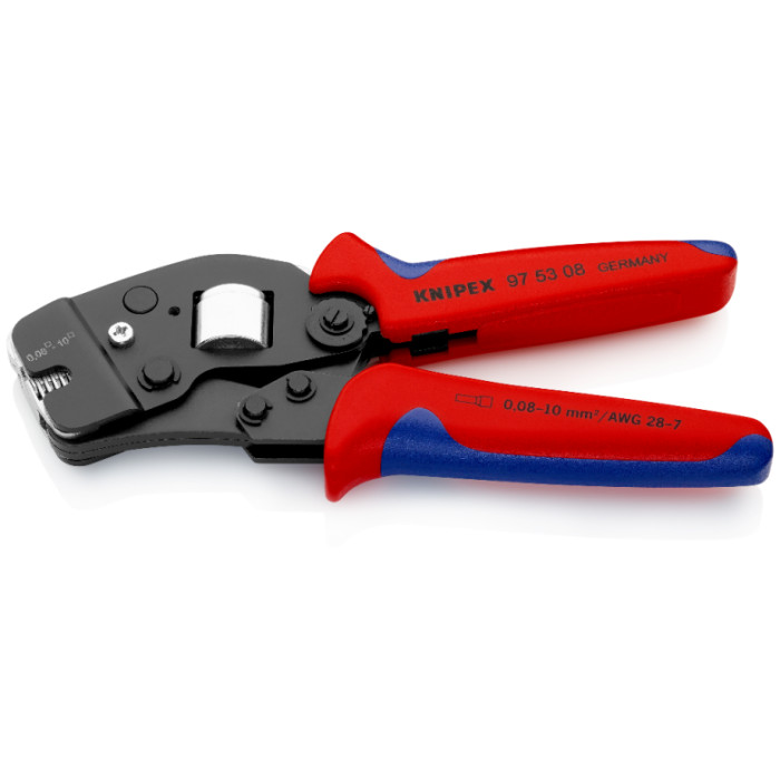 Інструмент для обжиму контактних гільз з автоналаштуванням KNIPEX 0.08-10 кв.мм 97 53 08 - зображення 2