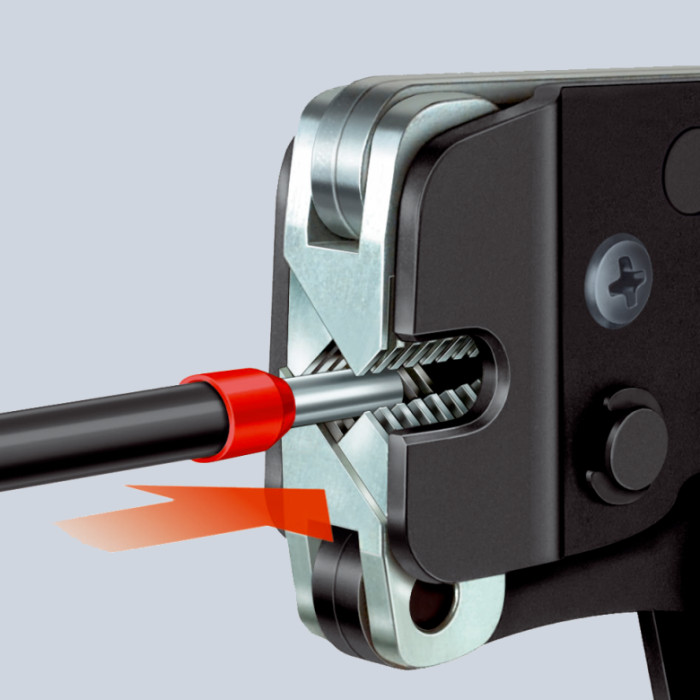 Інструмент для обжиму контактних гільз з автоналаштуванням KNIPEX 0.08-10 кв.мм 97 53 08 - зображення 6
