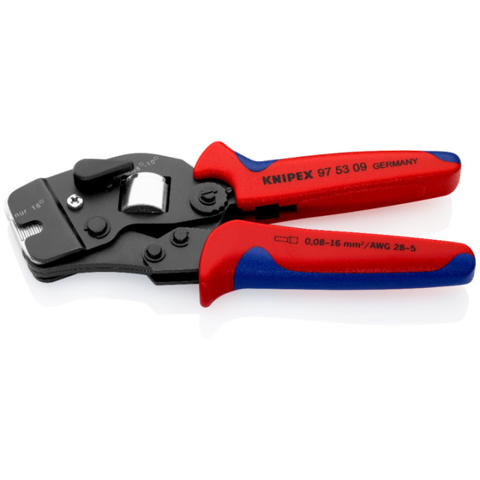 Інструмент для обжиму контактних гільз з автоналаштуванням KNIPEX 0.08-10/16 кв.мм 97 53 09 - зображення 2