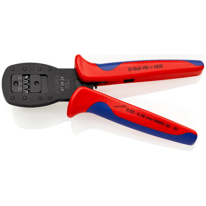 Обжимные клещи для миниатюрных штекеров KNIPEX 0,03-0,56 кв.мм 97 54 24 - изображение 3