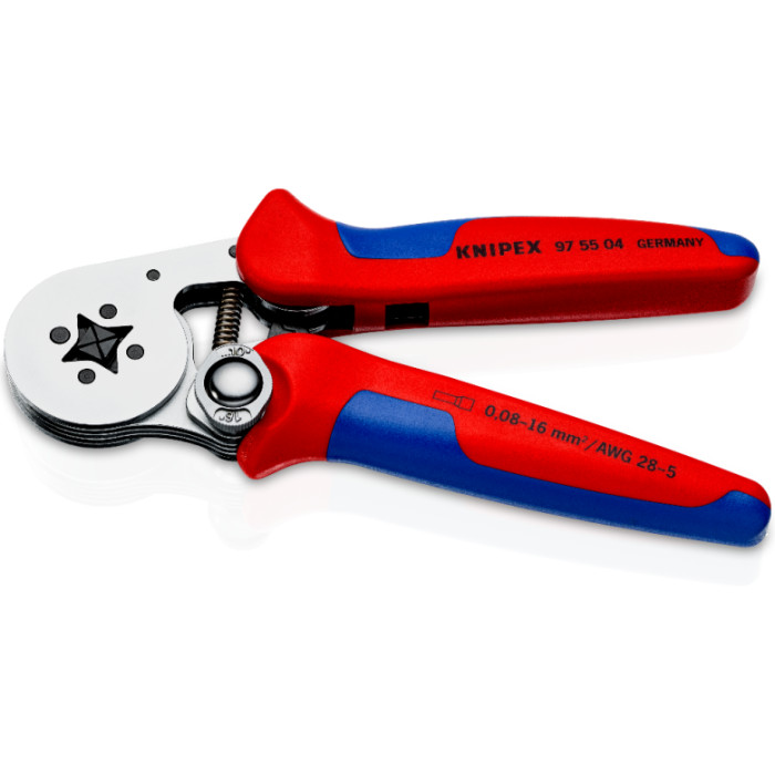 Прес-кліщі для обжиму контактних гільз з автоналаштуванням KNIPEX 0.08-10/16 кв.мм 97 55 04 - зображення 3