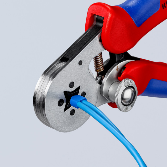 Прес-кліщі для обжиму контактних гільз з автоналаштуванням KNIPEX 0.08-10/16 кв.мм 97 55 04 - зображення 7