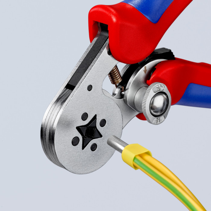 Прес-кліщі для обжиму контактних гільз з автоналаштуванням KNIPEX 0.08-10/16 кв.мм 97 55 04 - зображення 8