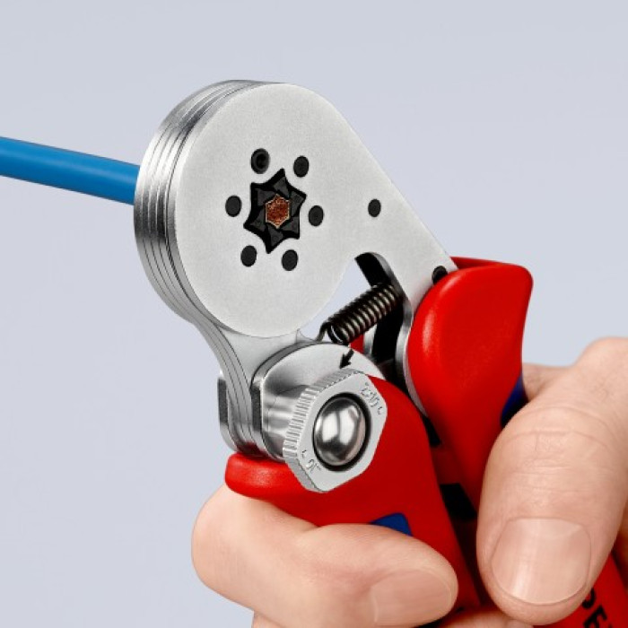 Інструмент для опресування контактних гільз з автоналаштуванням KNIPEX 97 55 14 - зображення 6