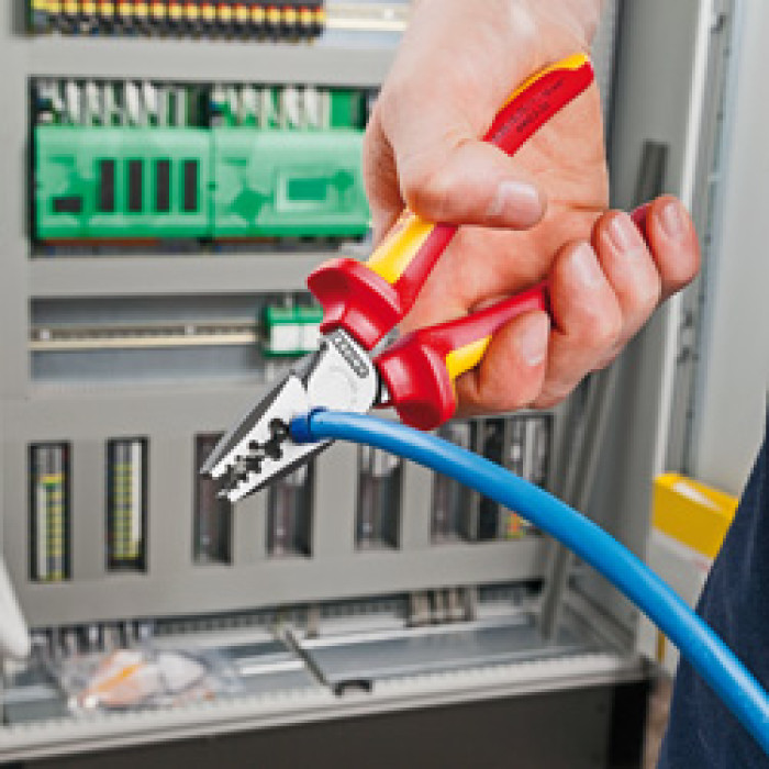 Інструмент для обжиму тонкостінних контактних гільз KNIPEX 97 78 180 - зображення 2