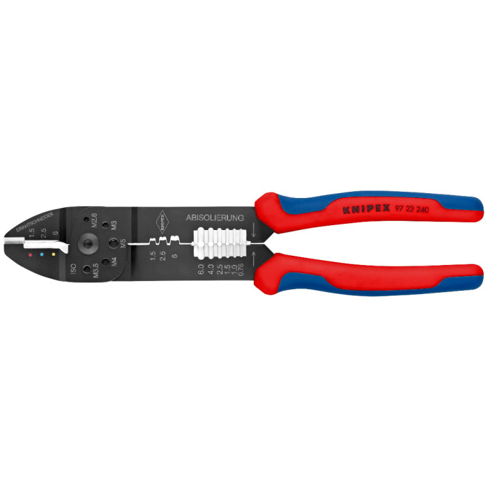 Прес-кліщі з набором кабельних наконечників KNIPEX 97 90 25 - зображення 2