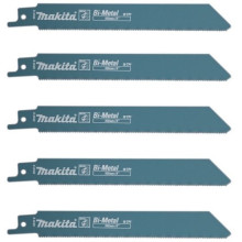 Полотна по металлу для сабельной пилы 5 шт Makita Bi-Metal 152х0.9 мм 18 TPI S 922 EF B-05169
