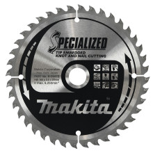 Диск пильный по дереву с гвоздями Makita SPECIALIZED 165x20х40 B-09472