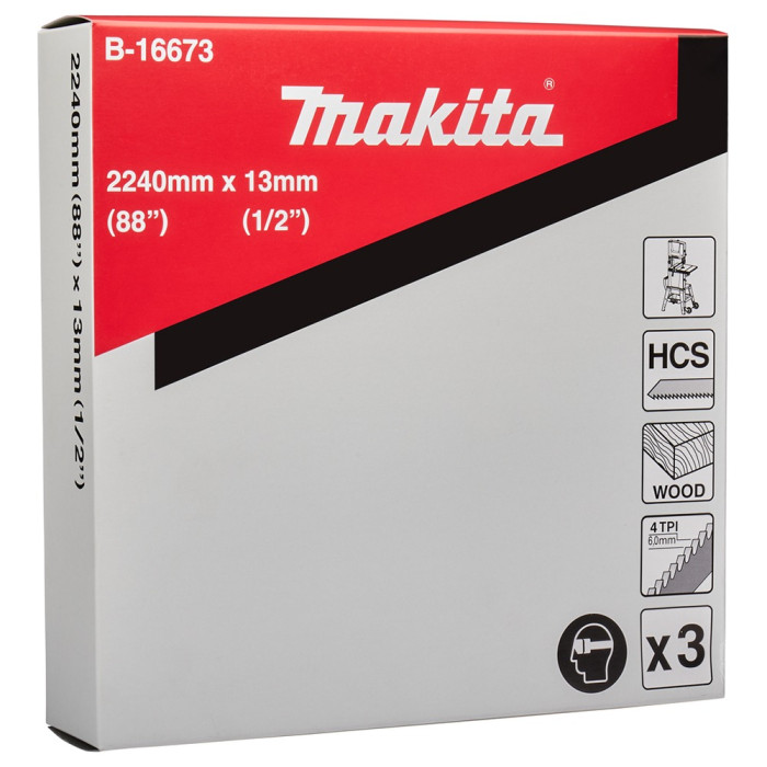 Полотно для ленточной пилы Makita LB1200F 2240x13 мм 4 TPI B-16673 - изображение 2