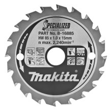 Диск пильный по дереву Makita SPECIALIZED 85х15х20 B-16885