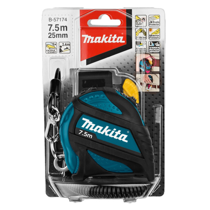 Рулетка Makita 7.5 м 25 мм B-57174 - зображення 5