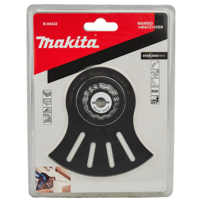 Полотно-насадка для реноватора універсальне Makita BiM 100х45 мм Starlock MAX B-66422 - зображення 2