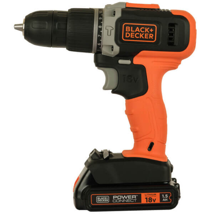 Дриль-шуруповерт ударний акумуляторний BLACK+DECKER BCD003C1 - зображення 3