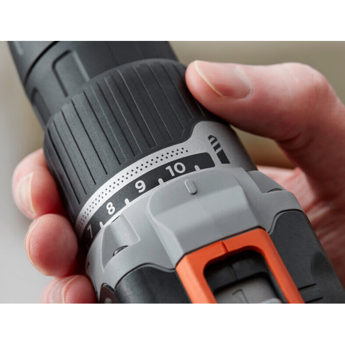 Дриль-шуруповерт ударний акумуляторний BLACK+DECKER BCD003C1 - зображення 10