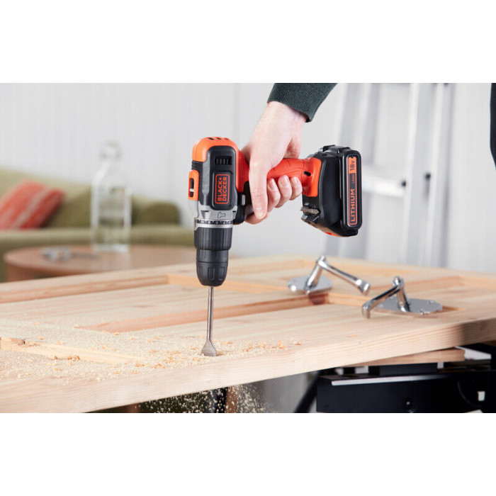 Дриль-шуруповерт ударний акумуляторний BLACK+DECKER BCD003C1 - зображення 15
