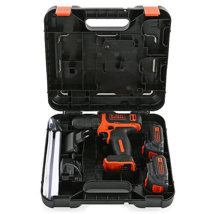 Дриль-шуруповерт акумуляторний BLACK+DECKER BDCDD12KB - зображення 2