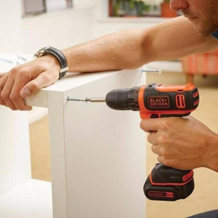 Дриль-шуруповерт акумуляторний BLACK+DECKER BDCDD12KB - зображення 5