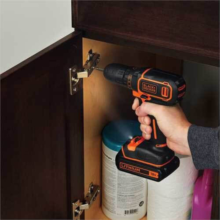Дриль-шуруповерт акумуляторний BLACK+DECKER BDCDD18N без АКБ - зображення 3