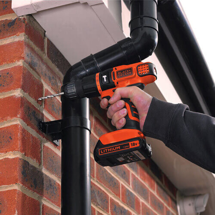 Дриль-шуруповерт ударний акумуляторний BLACK+DECKER BDCH188N без АКБ - зображення 4