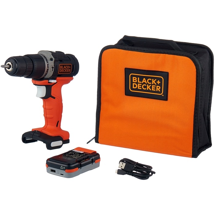 Дриль-шуруповерт ударний акумуляторний BLACK+DECKER BDCHD12S1