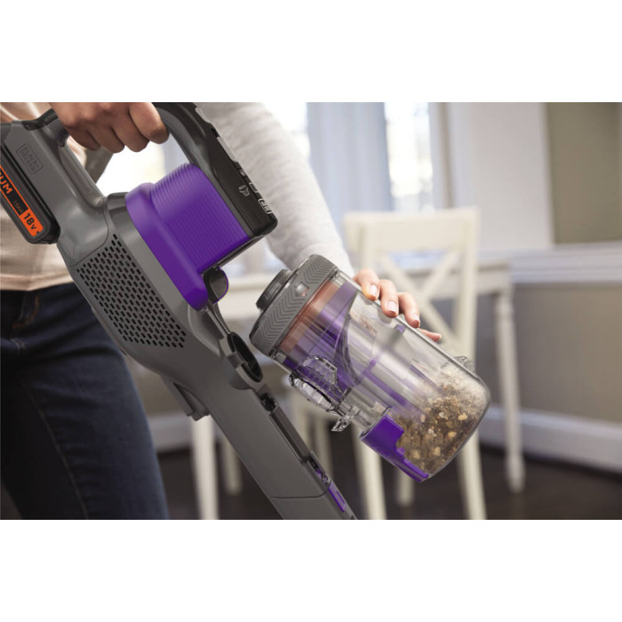 Пилосос акумуляторний BLACK+DECKER BHFEV182CP - зображення 5