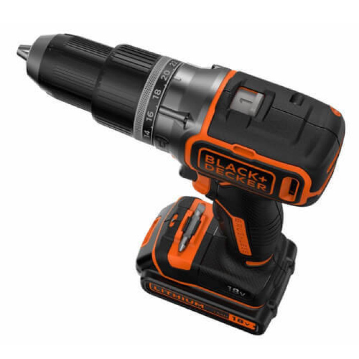 Дриль-шуруповерт ударний акумуляторний BLACK+DECKER BL188KB - зображення 3
