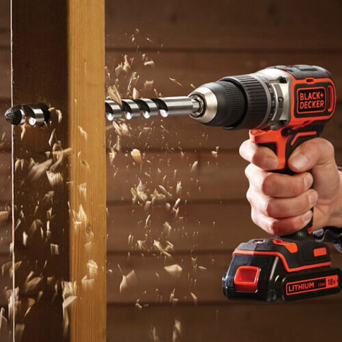 Дриль-шуруповерт ударний акумуляторний BLACK+DECKER BL188KB - зображення 4