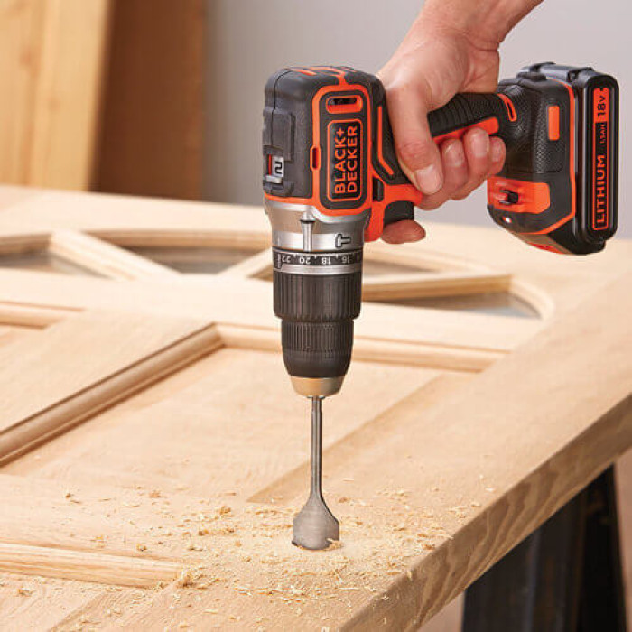 Дриль-шуруповерт ударний акумуляторний BLACK+DECKER BL188KB - зображення 5