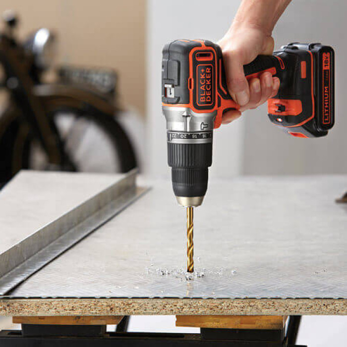 Дриль-шуруповерт ударний акумуляторний BLACK+DECKER BL188KB - зображення 7