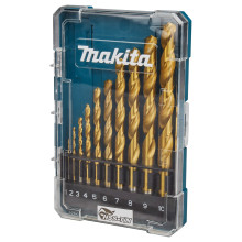 Набор свёрл по металлу Makita HSS-TIN 10 шт 1-10 мм D-72849