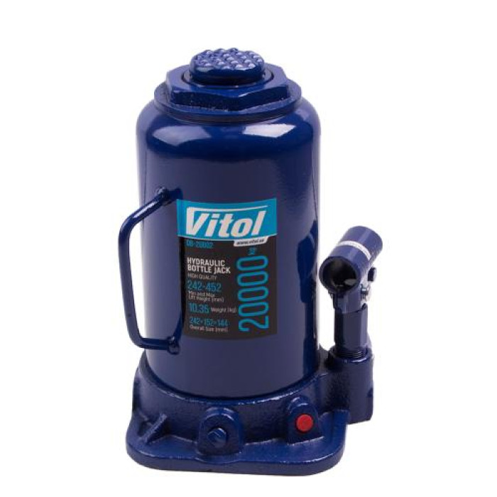 Домкрат бутылочный гидравлический Vitol 20 т ДБ-20002 - изображение 3