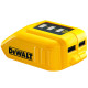 Адаптер USB DeWALT 10.8-18 В DCB090