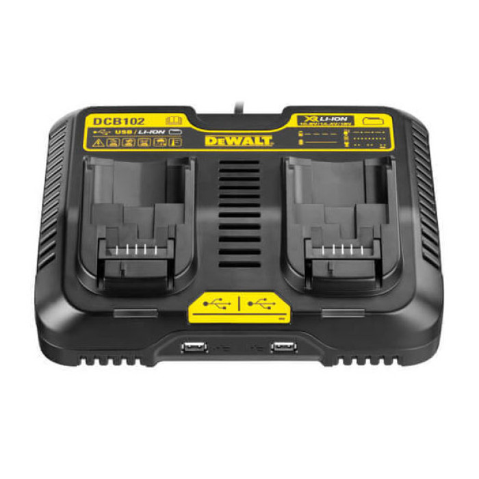 Зарядний пристрій DeWALT XR Li-Ion 10.8 В, 12 В, 14.4 В, 18 В, 54 В DCB102 - зображення 2