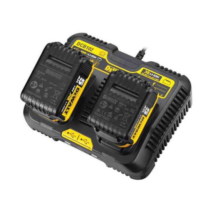 Зарядний пристрій DeWALT XR Li-Ion 10.8 В, 12 В, 14.4 В, 18 В, 54 В DCB102 - зображення 3