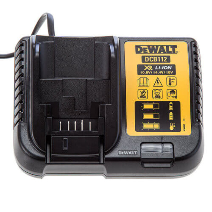 Зарядний пристрій DeWALT XR Li-Ion 10.8 В, 12 В, 14.4 В, 18 В, 54 В DCB112 - зображення 2