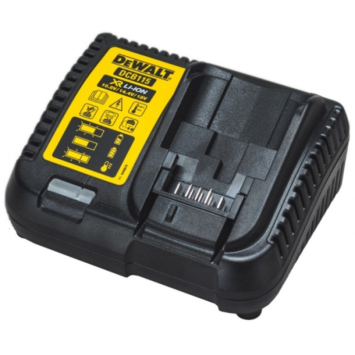 Зарядное устройство DeWALT XR Li-Ion 10.8 В, 12 В, 14.4 В, 18 В, 54 В DCB115 - изображение 3