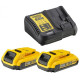 Набір DeWALT XR зарядний пристрій 10.8-18 В, акумулятори 2 шт Li-Ion 2 Аг DCB115D2 - зображення 3