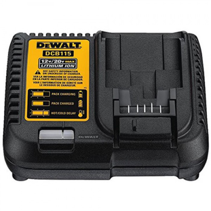 Набір DeWALT XR зарядний пристрій 10.8-18 В, акумулятори 2 шт Li-Ion 18 В 5 Аг DCB115P2 - зображення 2