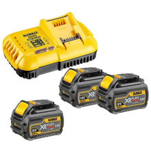 Набір DeWALT XR FlexVolt зарядний пристрій 18/54 В, акумулятори 3 шт Li-Ion 18 В/Li-Ion 54 В 6 Аг/2 Аг DCB118T3