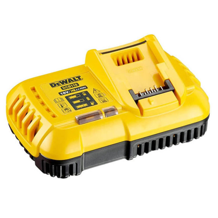 Набір DeWALT XR FlexVolt зарядний пристрій 18/54 В, акумулятори 3 шт Li-Ion 18 В/Li-Ion 54 В 6 Аг/2 Аг DCB118T3 - зображення 2